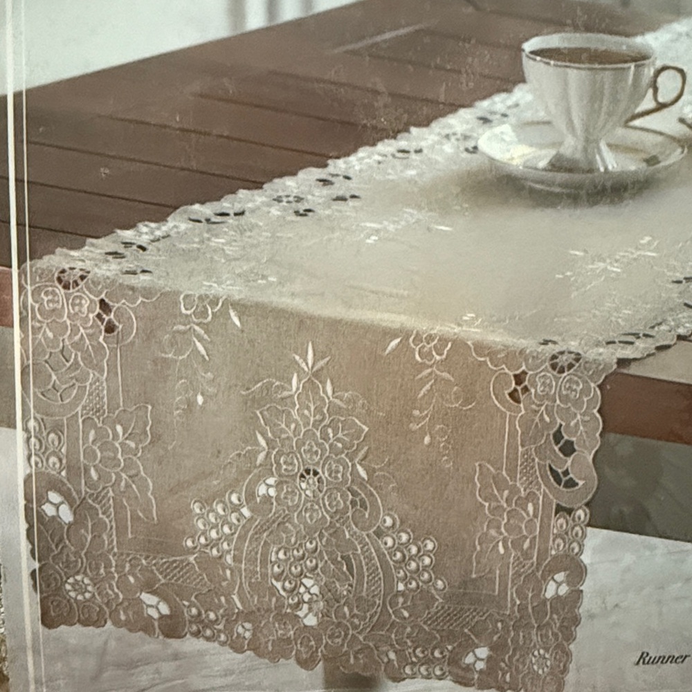 Allure Intricate Lace Table Runner -